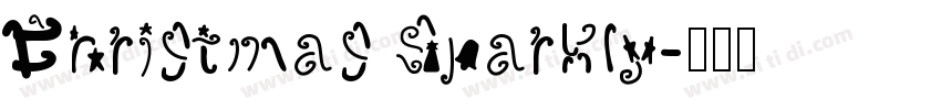 Christmas Sparkly字体转换